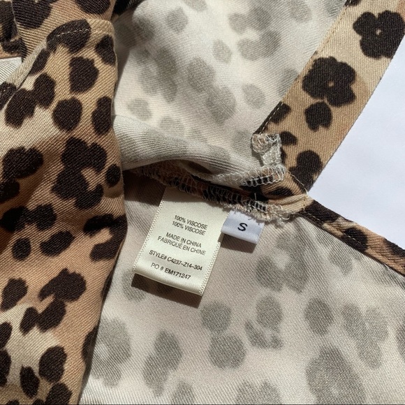 Cloth & Stone --Women’s Small animal print tie- waist top - Picture 9 of 10